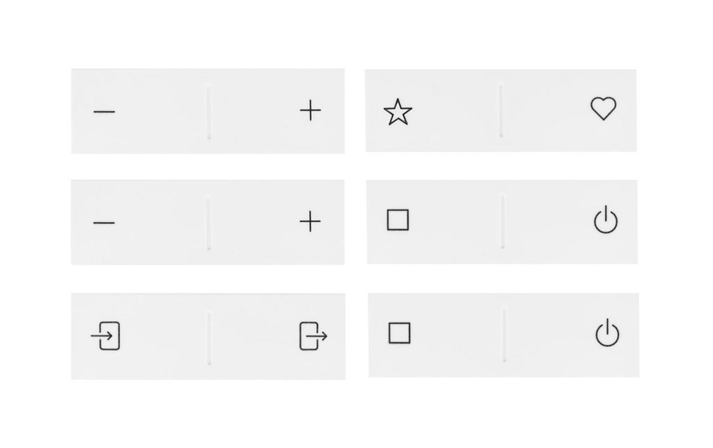 dingz Touches de remplacement buttons smart home
