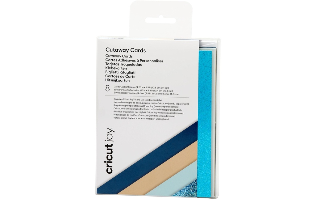 Cricut Carte vierge Joy cut-away 10.8 x 14 cm, bleu/kaki