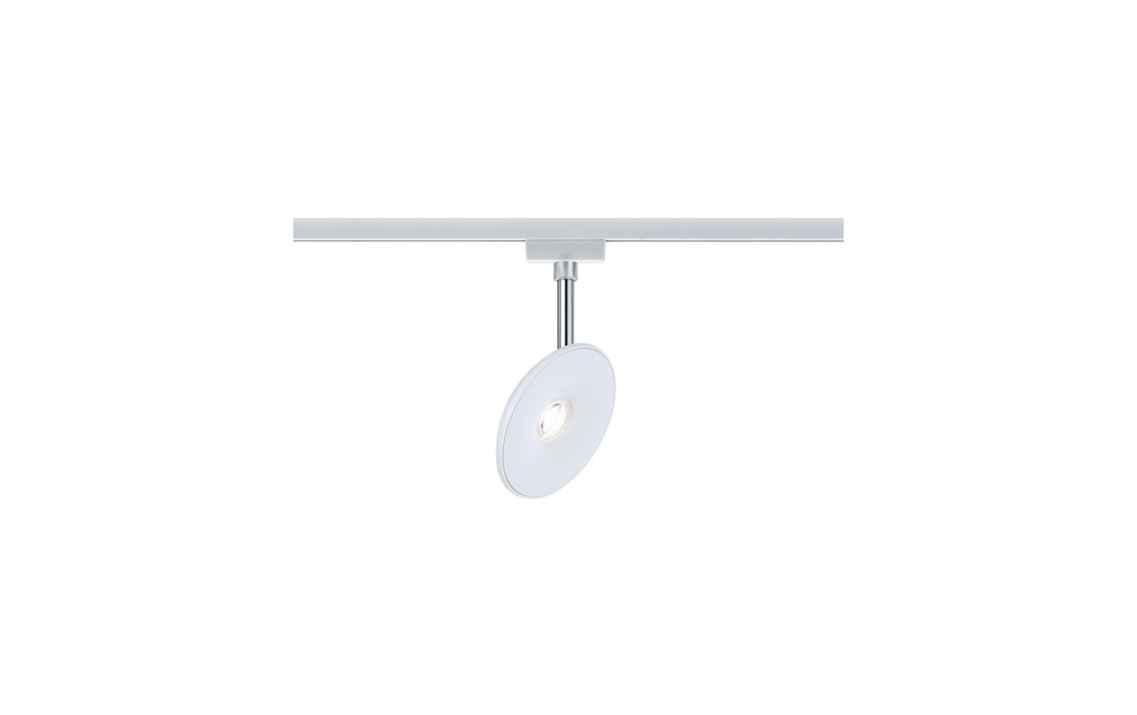 Paulmann Spot LED sur rail URail Sphere, 7.4 W, 2700 K, blanc/chrome