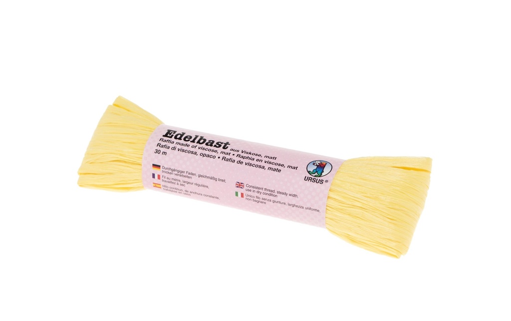 URSUS Raphia raffiné Matt jaune citron