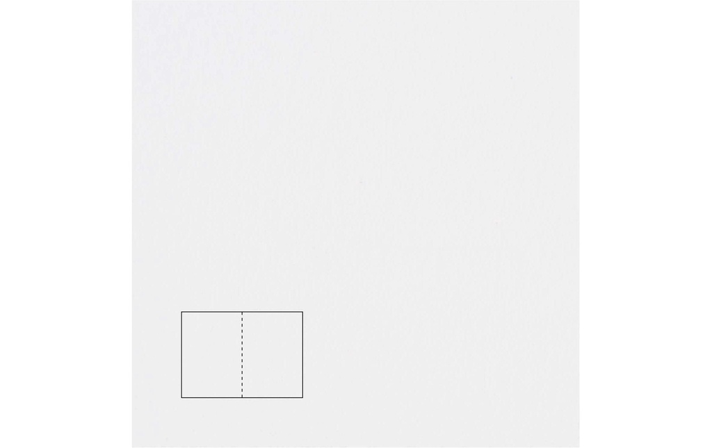 Rico Design Paper Poetry Essentials Carte à volet A6, extra-blanc