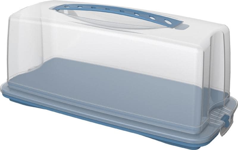 Rotho Boîte de transport pour cake Fresh Bleu/Transparent