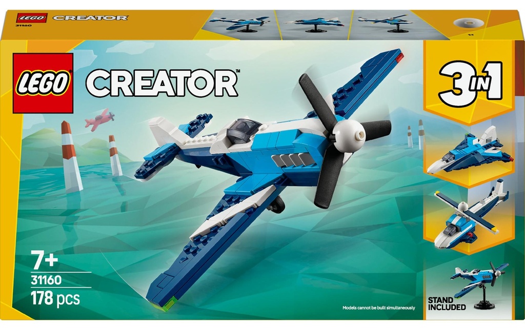 LEGO® Creator Aviateur: avion de course 31160