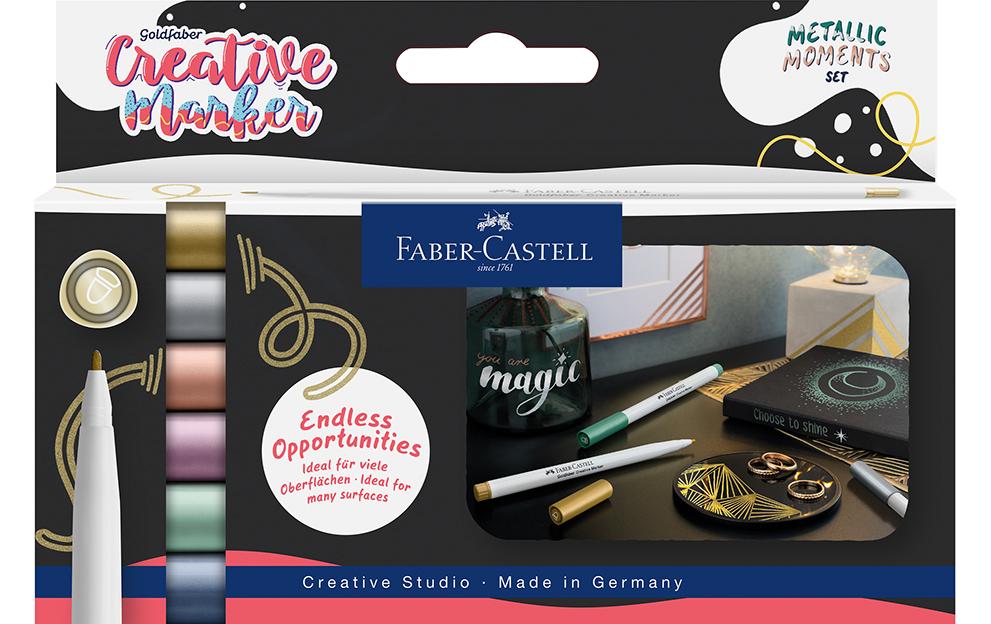 [299161107] FABER-CASTELL Gofa Creativ marqueur métal. (6 pces)