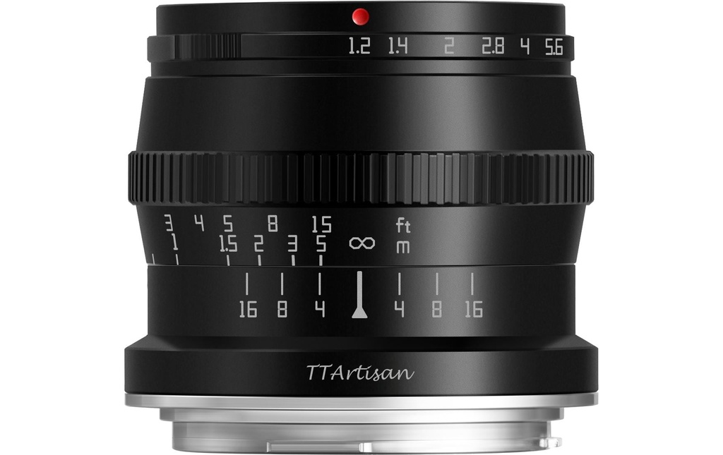 TTArtisan Longueur focale fixe APS-C 50mm F/1.2 – MFT