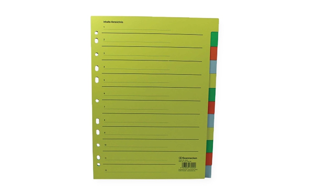 Soennecken Registre RC, 1-12
