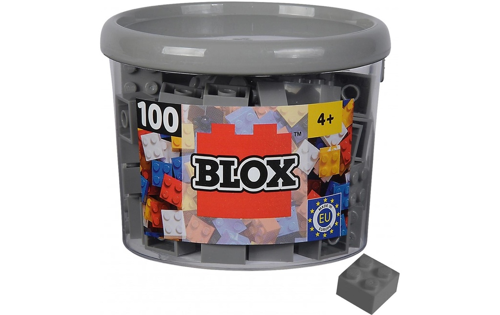 BLOX Briques 100 briques grises de 4