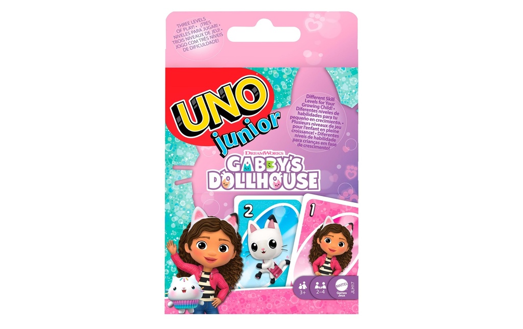 Mattel Spiele Jeux de cartes UNO Junior Gabby's Dollhouse