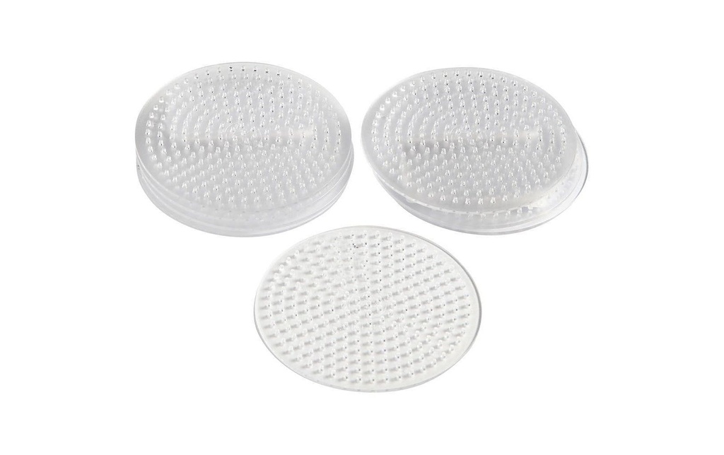 Creativ Company Plaques pour perles à repasser Cercle Transparent