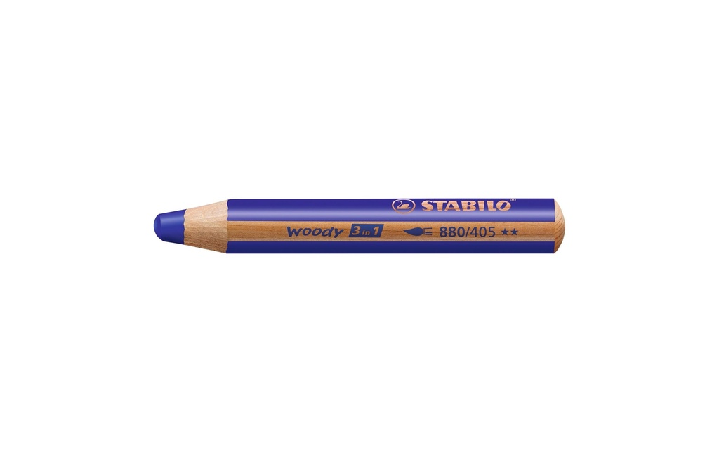 STABILO Crayons WOODY 3 en 1 ultramari