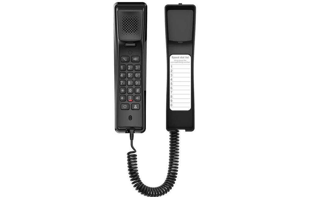 Fanvil Téléphone mural/de bureau H2U Noir