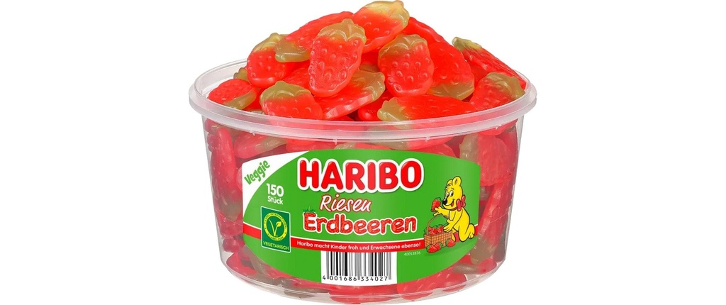 [156007428] HARIBO Haribo fraises géantes 1.35kg (150 pces)