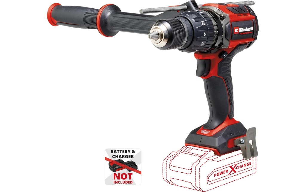 Einhell Professional Perceuses à percussion sans fil TP-CD 18/120 Li-i BL – Solo