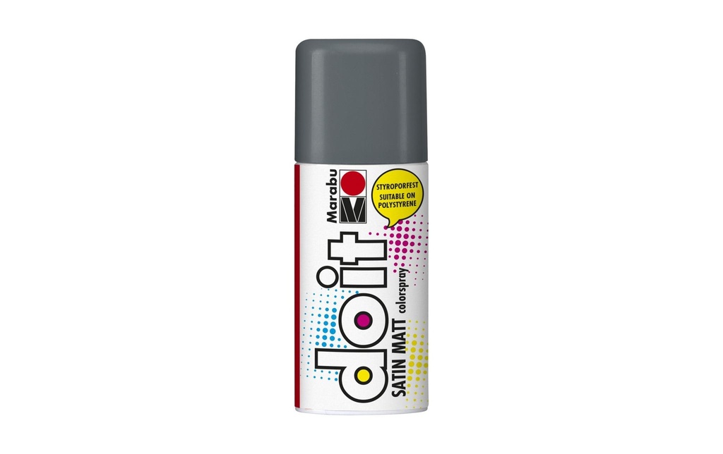 Marabu Peinture aérosol do it Satin 150 ml, Gris foncé