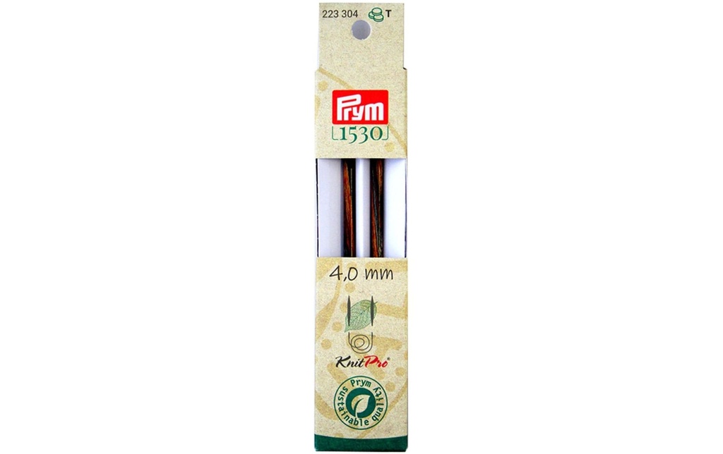Prym 1530 Pointes d'aiguilles à tricoter Natural, long 4.00 mm, 11.6 cm