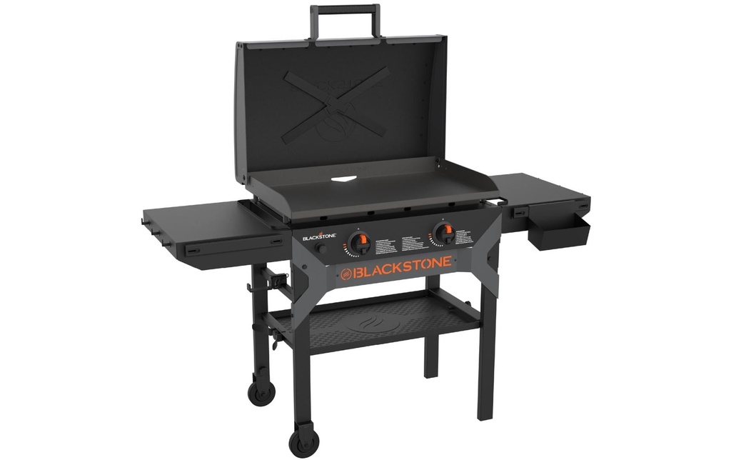Blackstone Barbecue au gaz avec plaque de cuisson 28 pouces et hotte
