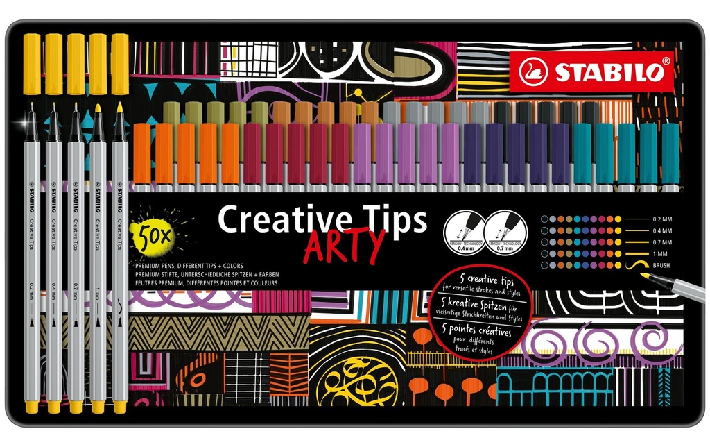 STABILO Creative Tips ARTY URBAN 50x (50 pces)