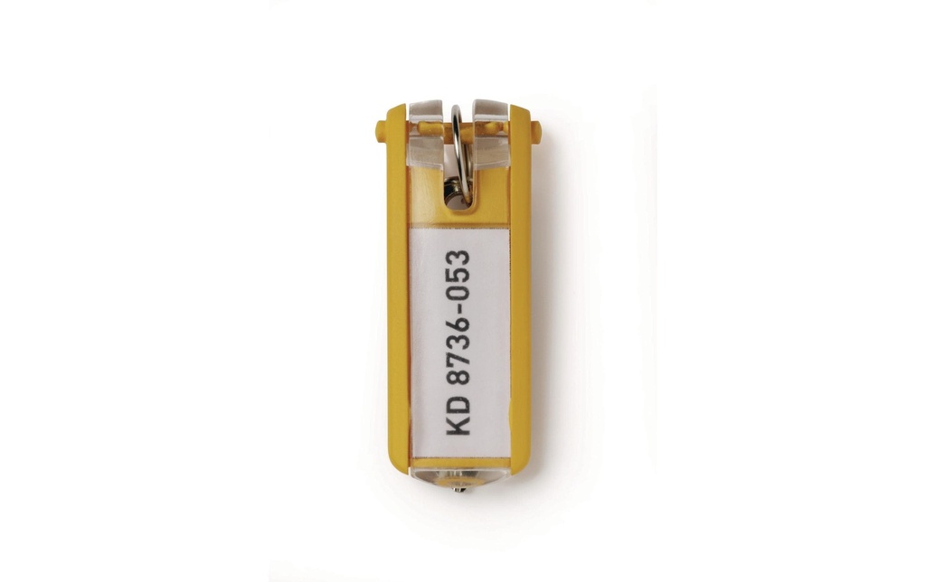 [202957001] DURABLE Porte-clés jaune (6 pces)