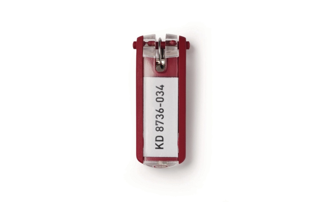 DURABLE Porte-clés rouge (6 pces)