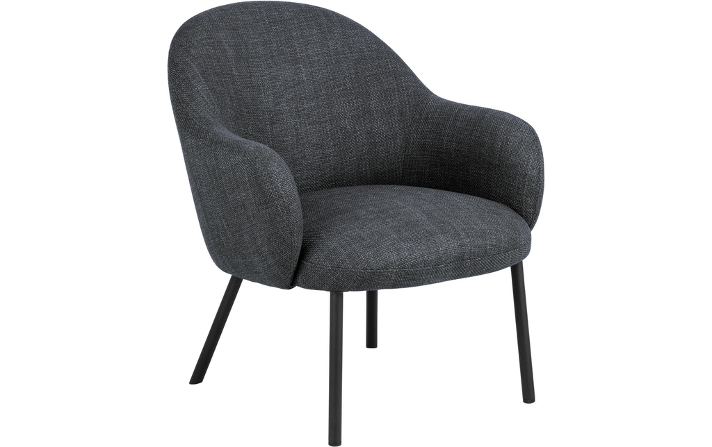 AC Design Fauteuil Spencer Polyuréthane (PU)/Acier, Gris foncé