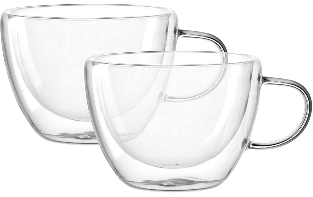 LEONARDO Tasse à thé Duo 360 ml, 2 Pièce/s, Transparent