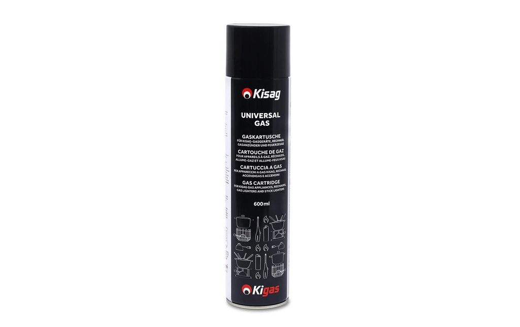 Kisag Cartouche de gaz Boîte de recharge 600 ml