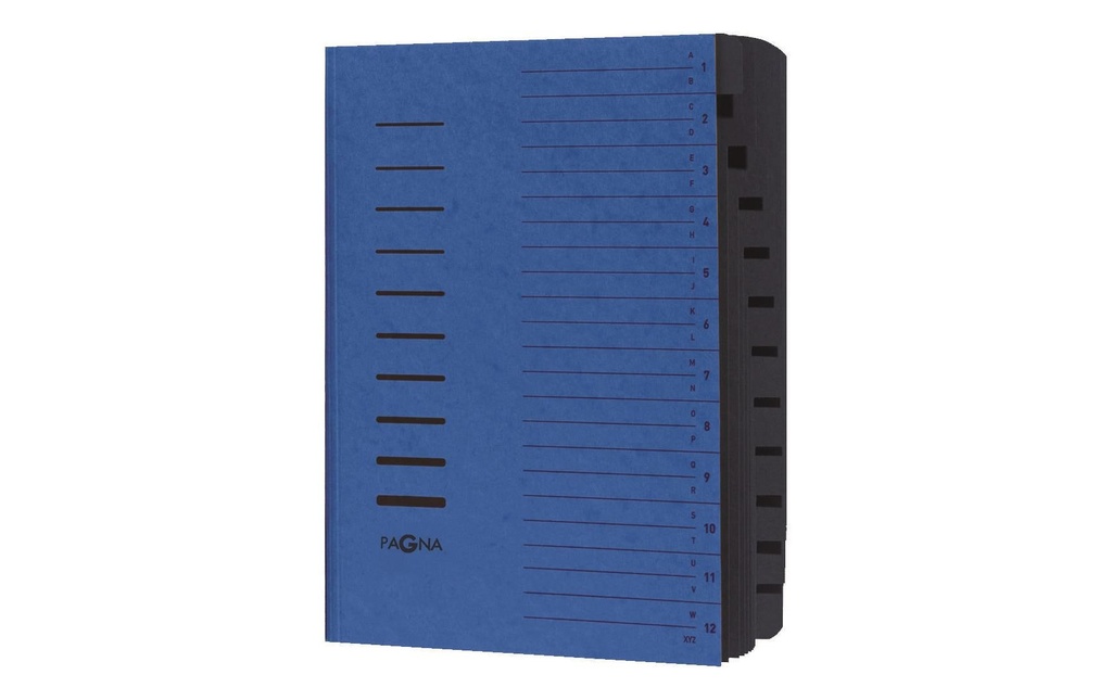 PAGNA Classeur à comp. 12sép. bleu