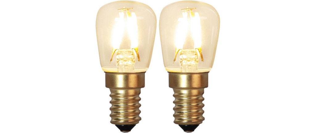 Star Trading Ampoules LED E14 2 Pack Soft Glow 90 lm, 2100K, 1.3W, 230 V