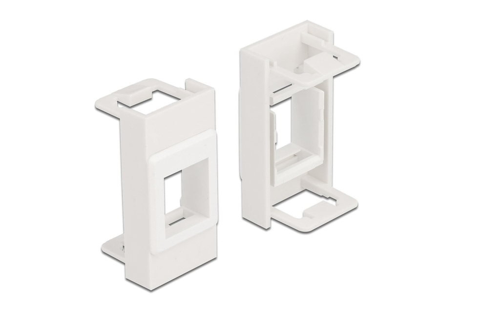 Delock Support Keystone de module Easy 45 blanc/blanc