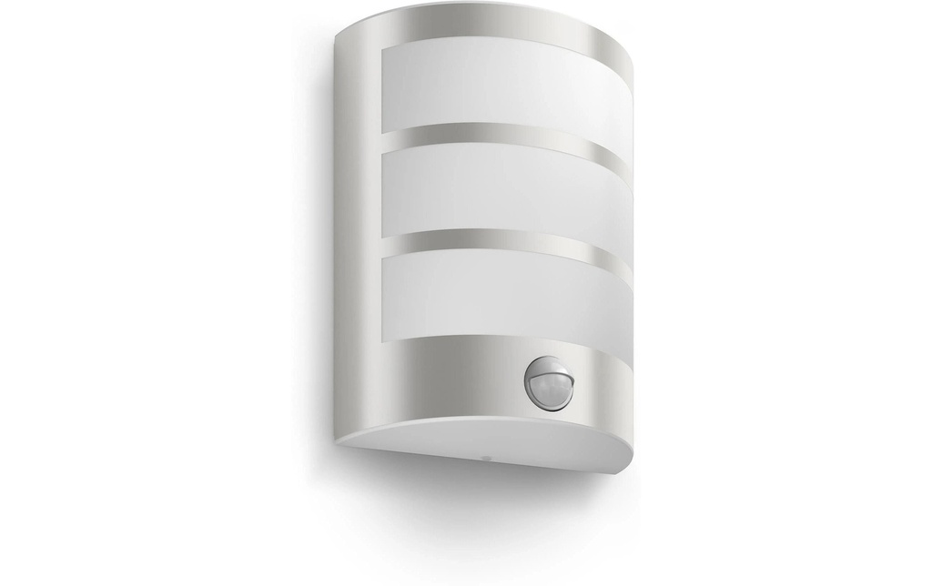 Philips Lampe murale Python UE Détecteur de mouvement 2700K Inox