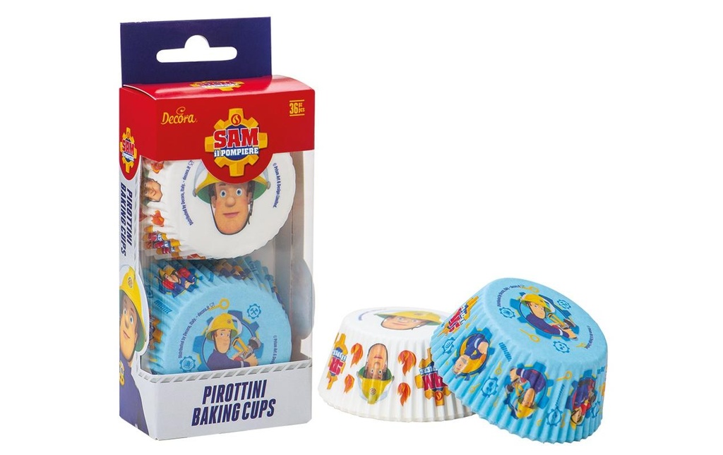 Decora Moule à muffins 36 Pièce/s, Pompier Sam Style 1