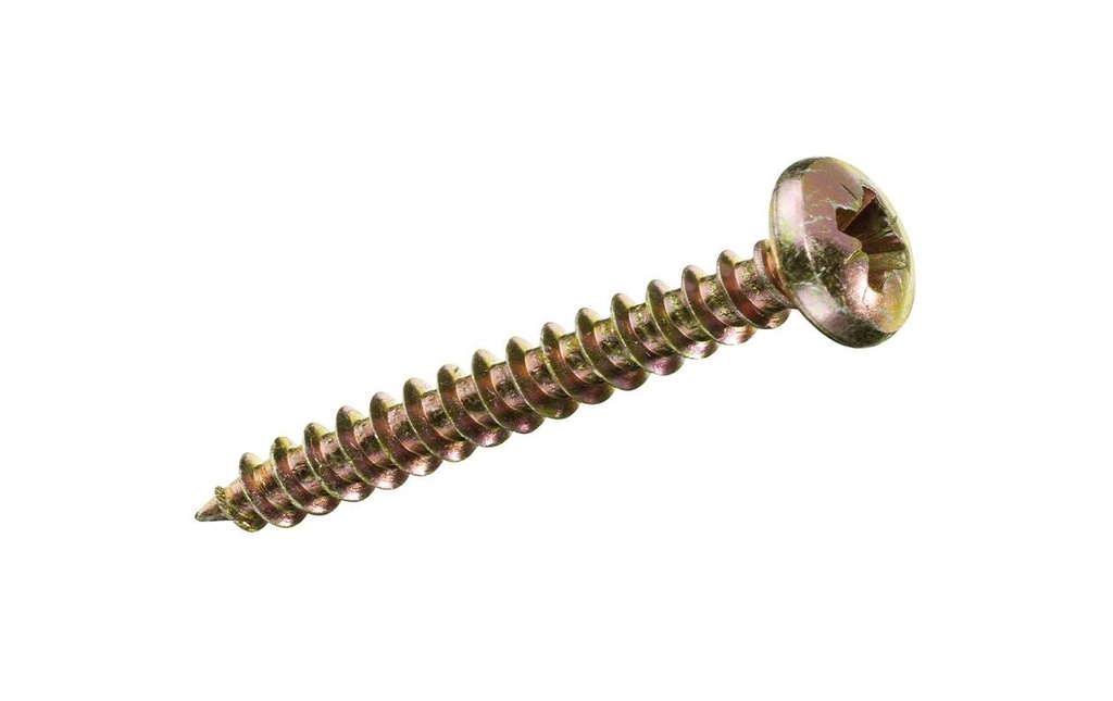 FTM Vis pour contreplaqué Pan Head 4.5 x 35 mm Acier, 12 pièces