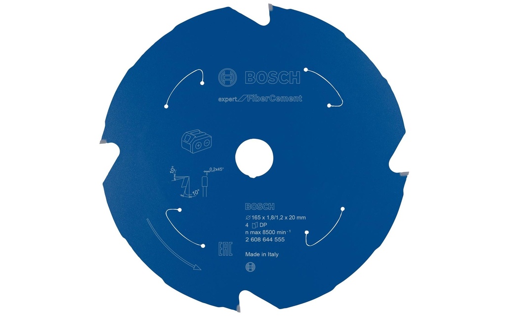 Bosch Professional Lame de scie circulaire Expert for Fibre Cement Ø 165, Z 4