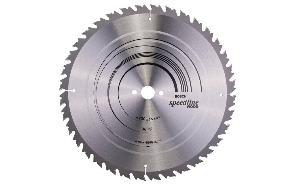 Bosch Professional Lame de scie circulaire Speedline Wood, 400 x 30 x 3.5 mm, Z 36