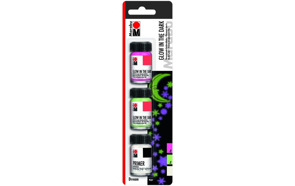 [343273201] MARABU Glow in the Dark Set DREAM (3 pces)