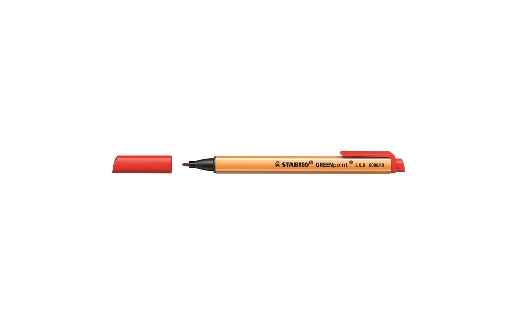 STABILO GREENpoint 0.8mm rouge