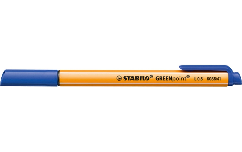 STABILO GREENpoint 0.8mm bleu