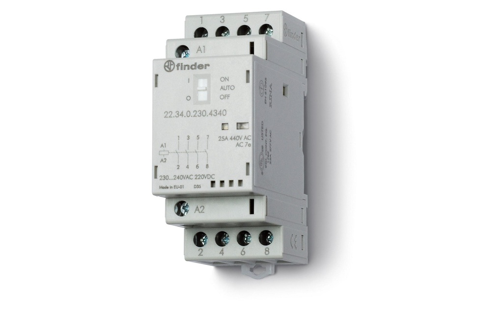 Finder Contacteur Serie 22 4x 25A 24V, voiture