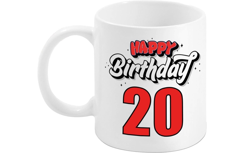 Trendcompany Tasse 20e anniversaire