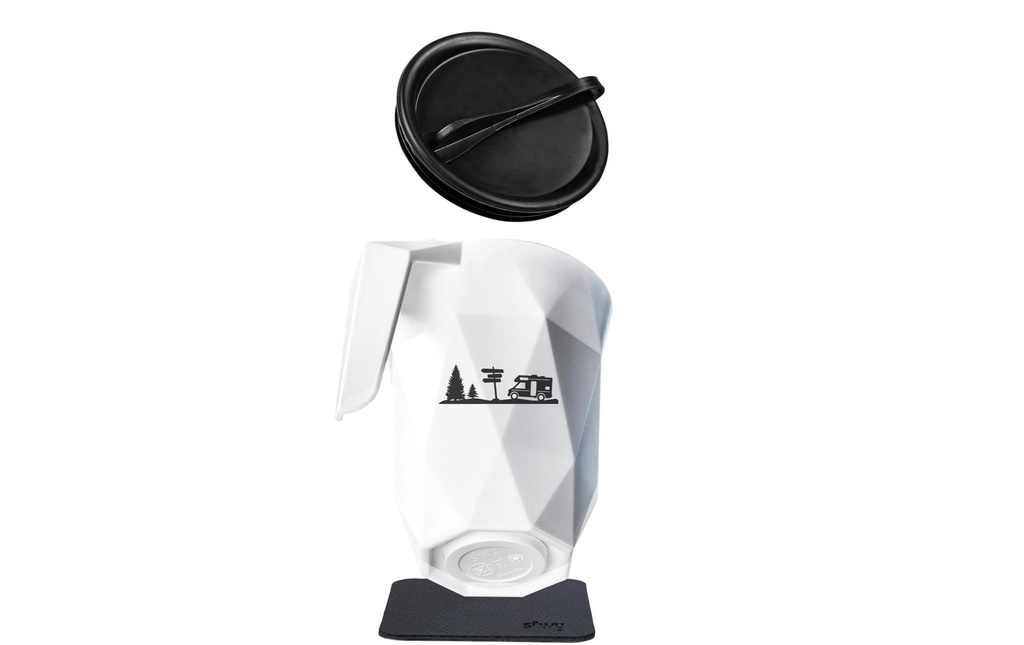 Silwy Tasse à anse magnétique en plastique 3 dl