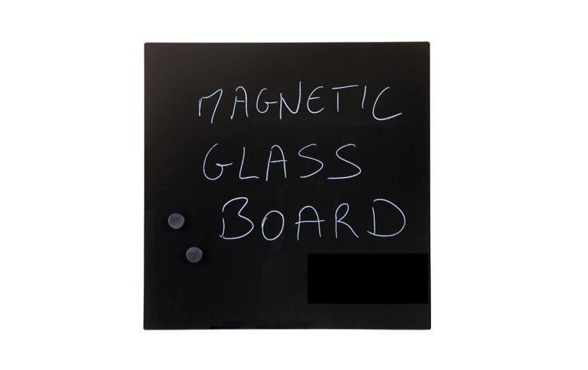 Bi-Office Tableau en verre magnétique 48 cm x 48 cm, Noir