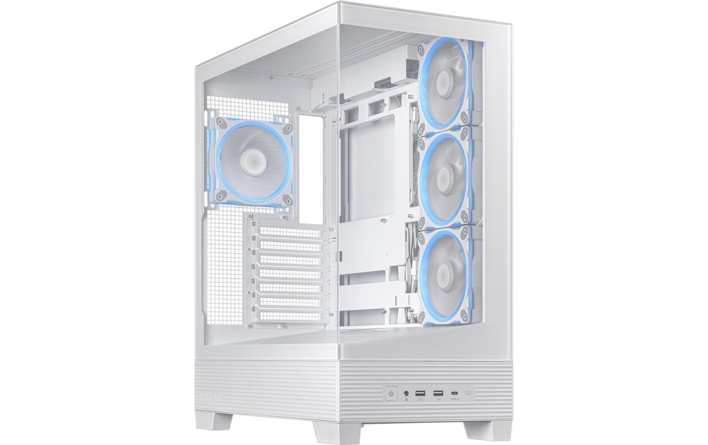 ASUS Boîtier d’ordinateur A31 Plus TG ARGB Blanc