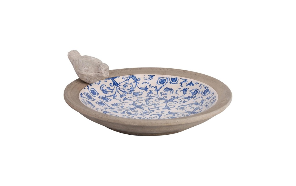 Esschert Design Abreuvoir pour oiseaux Aged Ceramic