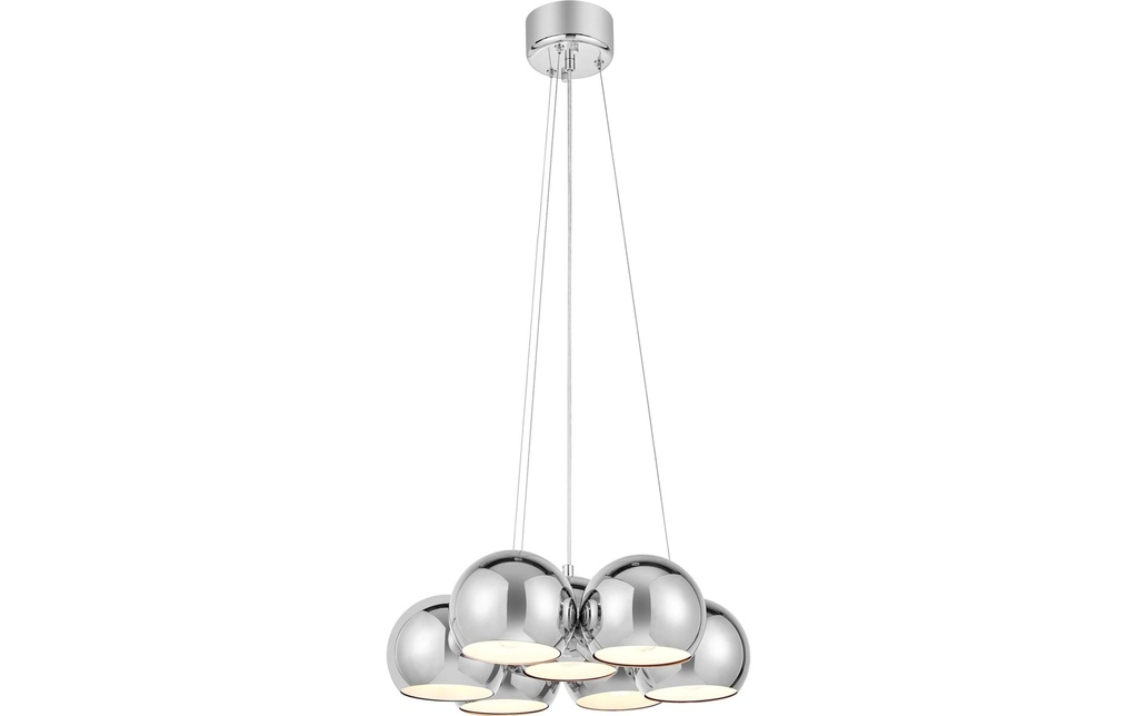 Markslöjd Lampe suspendue CUPOLO 7-flamme chrome, rond
