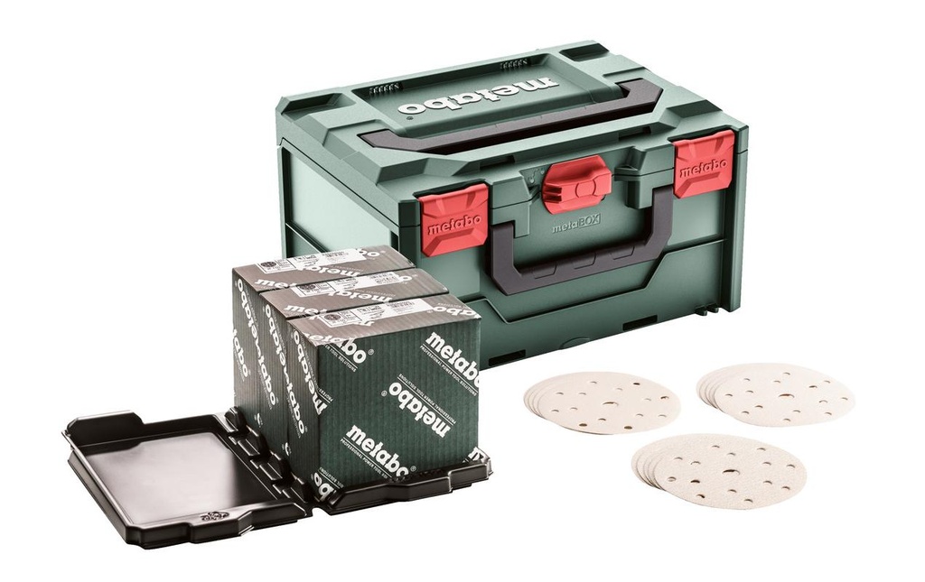 Metabo Kits de feuilles abrasives Metaloc, Ø 150 mm, 150 pièces