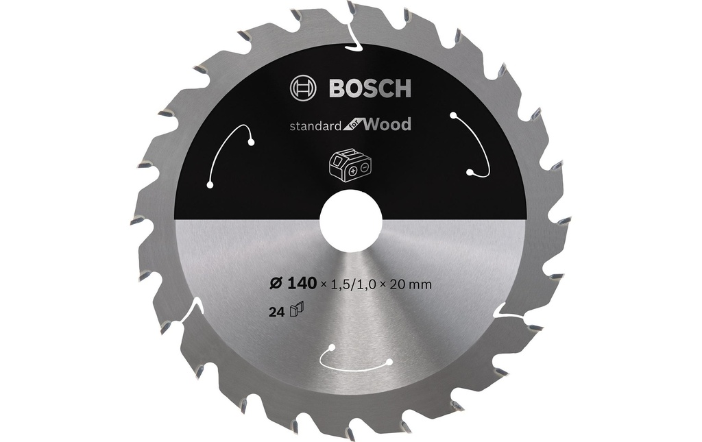 Bosch Professional Lame de scie circulaire Standard for Wood Ø 140, Z 24