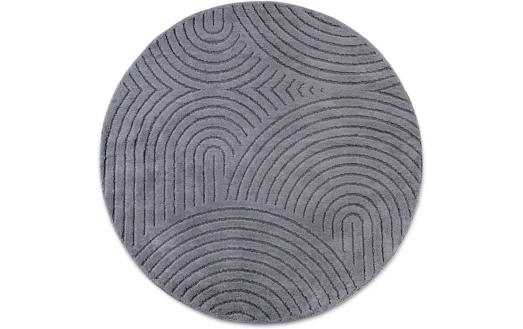 Elle Decoration Tapis Panglao Ø 160 cm, Anthracite