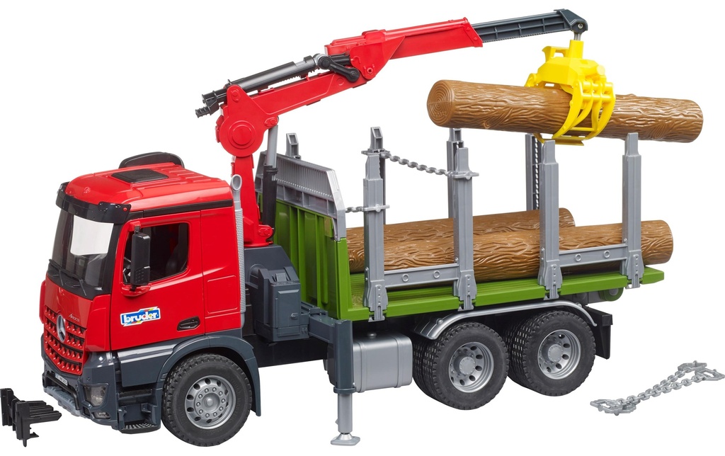 Bruder Spielwaren Camion de transport de bois Arocs