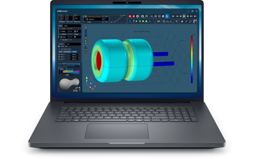 Dell Ordinateur portable Pro Max 18 Plus (U7-265HX, 32GB, 1TB SSD)
