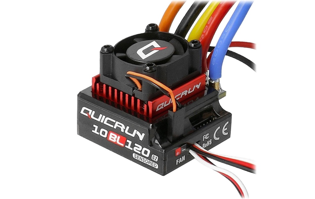 Hobbywing Régulateur Brushless QuicRun 10BL120 G2 120A, Sensored, 2-3S